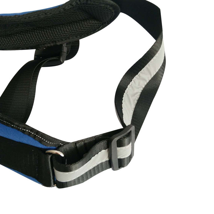 KFX-0266429 Adjustable Pet Chest Strap with Leash - Multiple Sizes Available in Blue, Black, Red, and Purple