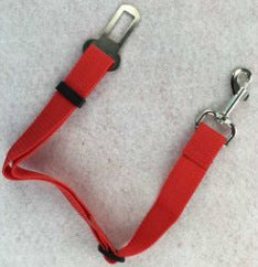 KFX-0272701 Adjustable Pet Traction Rope for Car Seat Belt - Nylon Safety Strap in Various Colors