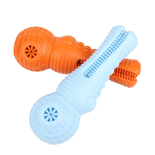 KFX-0273725 Simulated Molar Chew Stick with Sound for Dogs - TPR Material, Available in Blue, Orange, Green