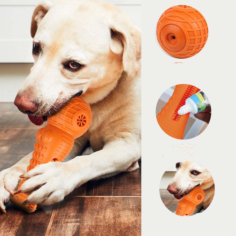 KFX-0273725 Simulated Molar Chew Stick with Sound for Dogs - TPR Material, Available in Blue, Orange, Green