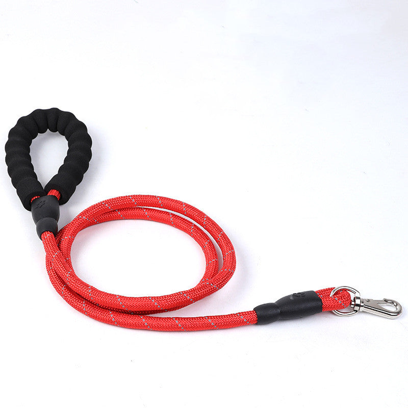 KFX-0278461 Reflective Nylon Dog Leash with Spring Clip, 1.2cm x 1.5m, Suitable for All Seasons