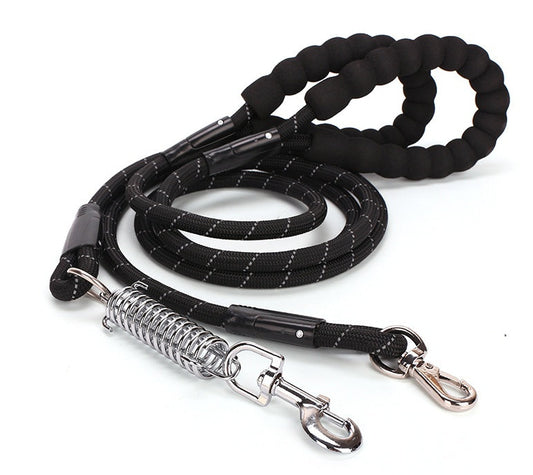 KFX-0278461 Reflective Nylon Dog Leash with Spring Clip, 1.2cm x 1.5m, Suitable for All Seasons