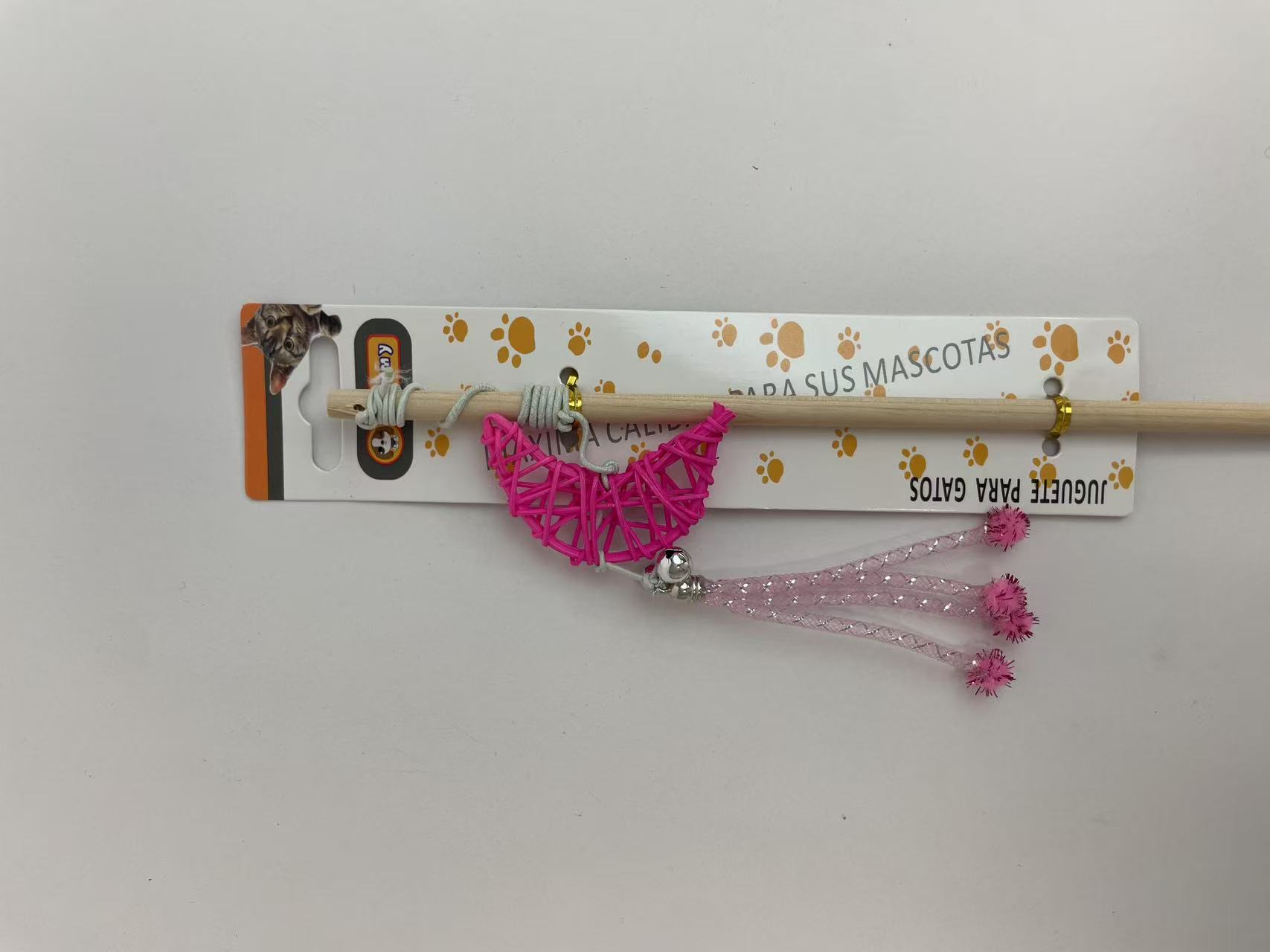 KFX-0279485 Crescent-Shaped Cat Teaser Toy for Engaging Playtime
