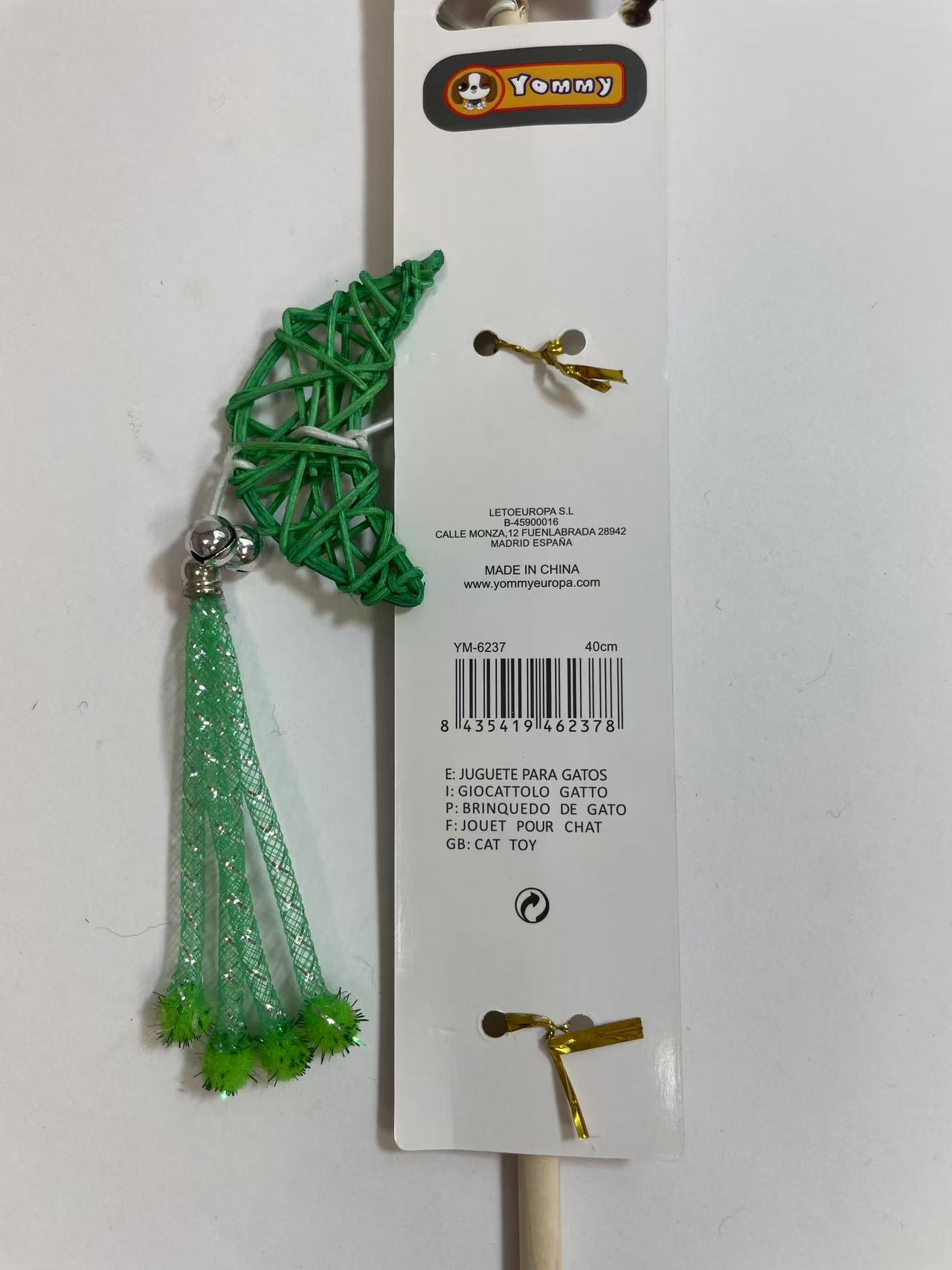 KFX-0279485 Crescent-Shaped Cat Teaser Toy for Engaging Playtime