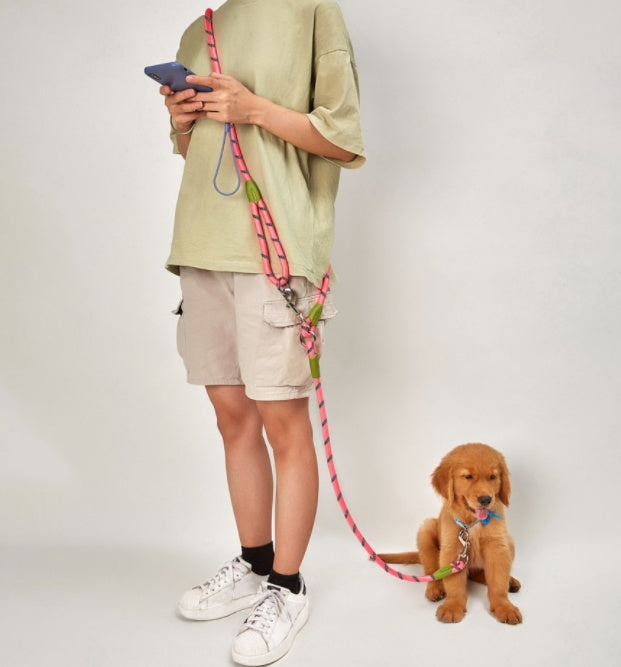 KFX-0284221 Multi-Functional Dog Traction Belt for Running - Adjustable Cross Shoulder Design