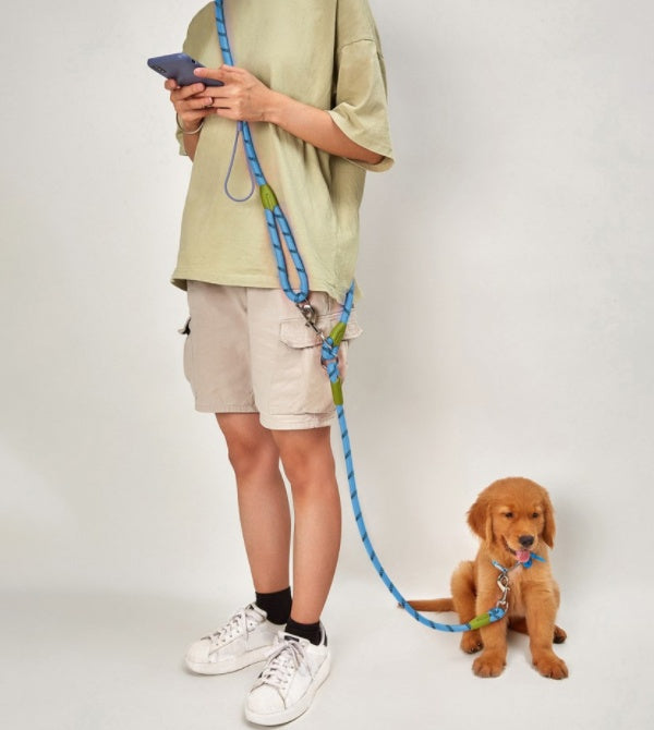 KFX-0284221 Multi-Functional Dog Traction Belt for Running - Adjustable Cross Shoulder Design