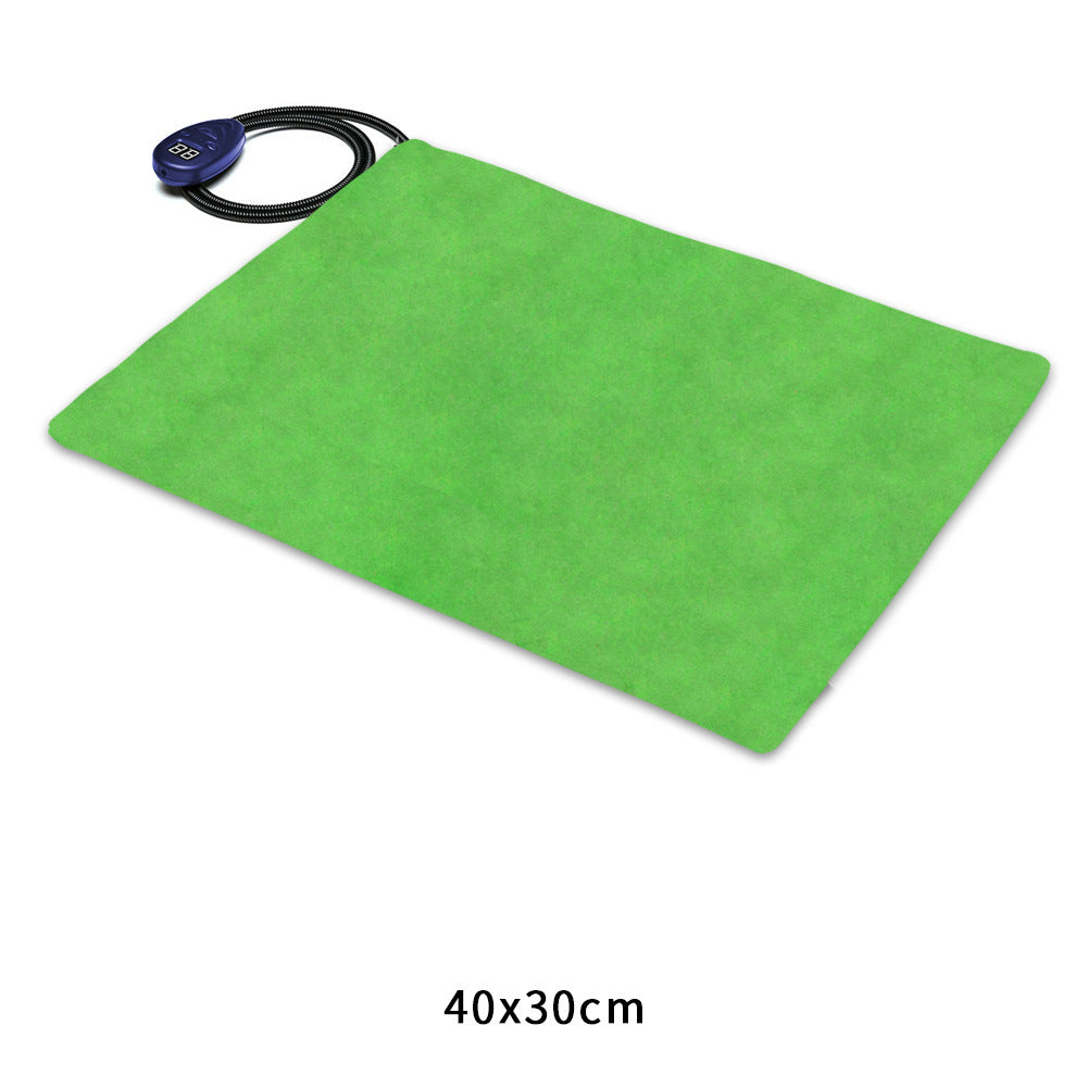 KFX-0286269 Pet Heating Pad 40x30cm with Intelligent Temperature Control, Anti-Scratching Flannel Blanket in Multiple Colors