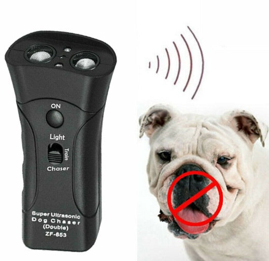 KFX-0287677 Ultrasonic Dog Training Flashlight with Dog Chaser and Night Light Function