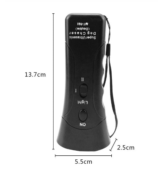 KFX-0287677 Ultrasonic Dog Training Flashlight with Dog Chaser and Night Light Function