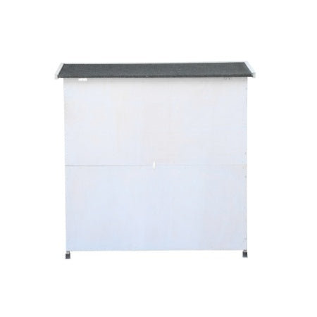 KFX-0288061 Spacious 2-Story Rabbit Hutch with Removable No-Leak Trays and Non-Slip Ramp for Small Animals