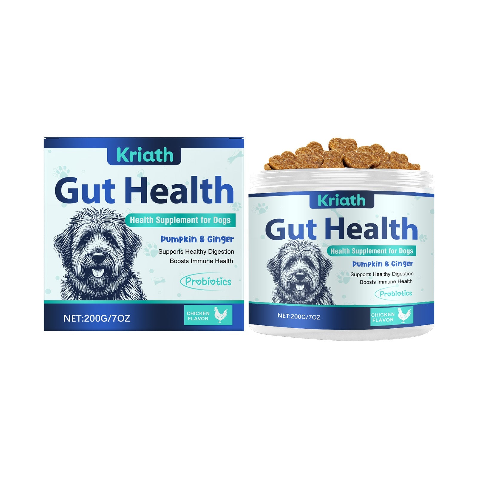 KFX-0290237 Dog Intestinal Health Soft Granules with Probiotics and Pumpkin Seed Extract