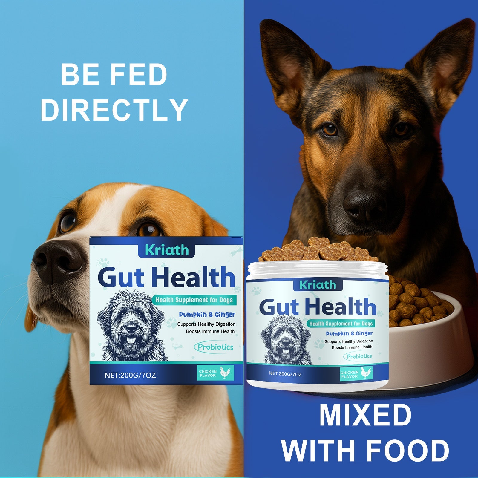 KFX-0290237 Dog Intestinal Health Soft Granules with Probiotics and Pumpkin Seed Extract