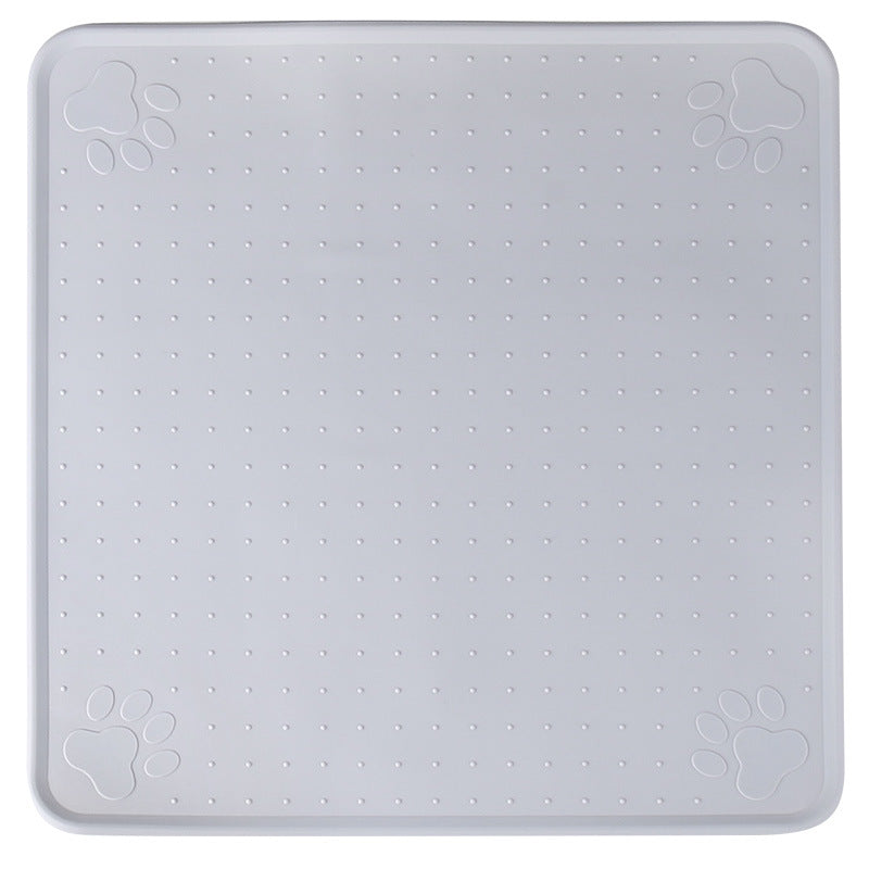 KFX-0290365 Waterproof and Oil-Proof Silicone Pet Placemat for Bowl Protection, Available in Small and Large Sizes