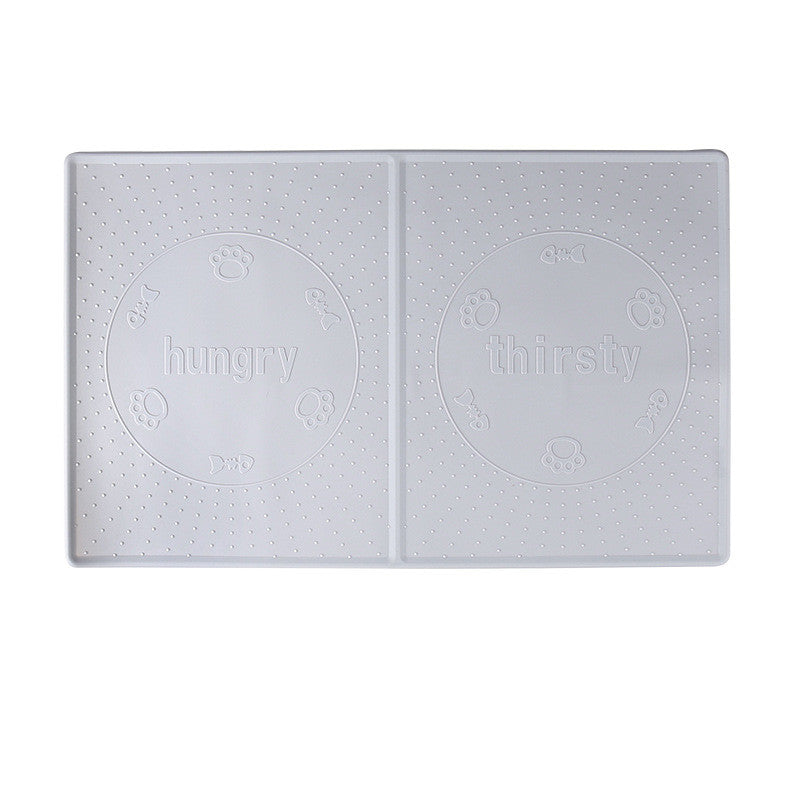 KFX-0290365 Waterproof and Oil-Proof Silicone Pet Placemat for Bowl Protection, Available in Small and Large Sizes