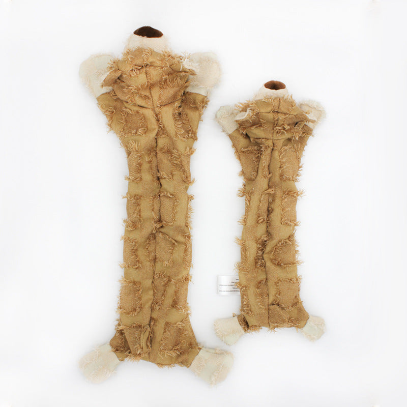 KFX-0291005 Plush Teddy Bear Doll Toy for Pets - Small Light Brown, Dark Purple, Denim Blue