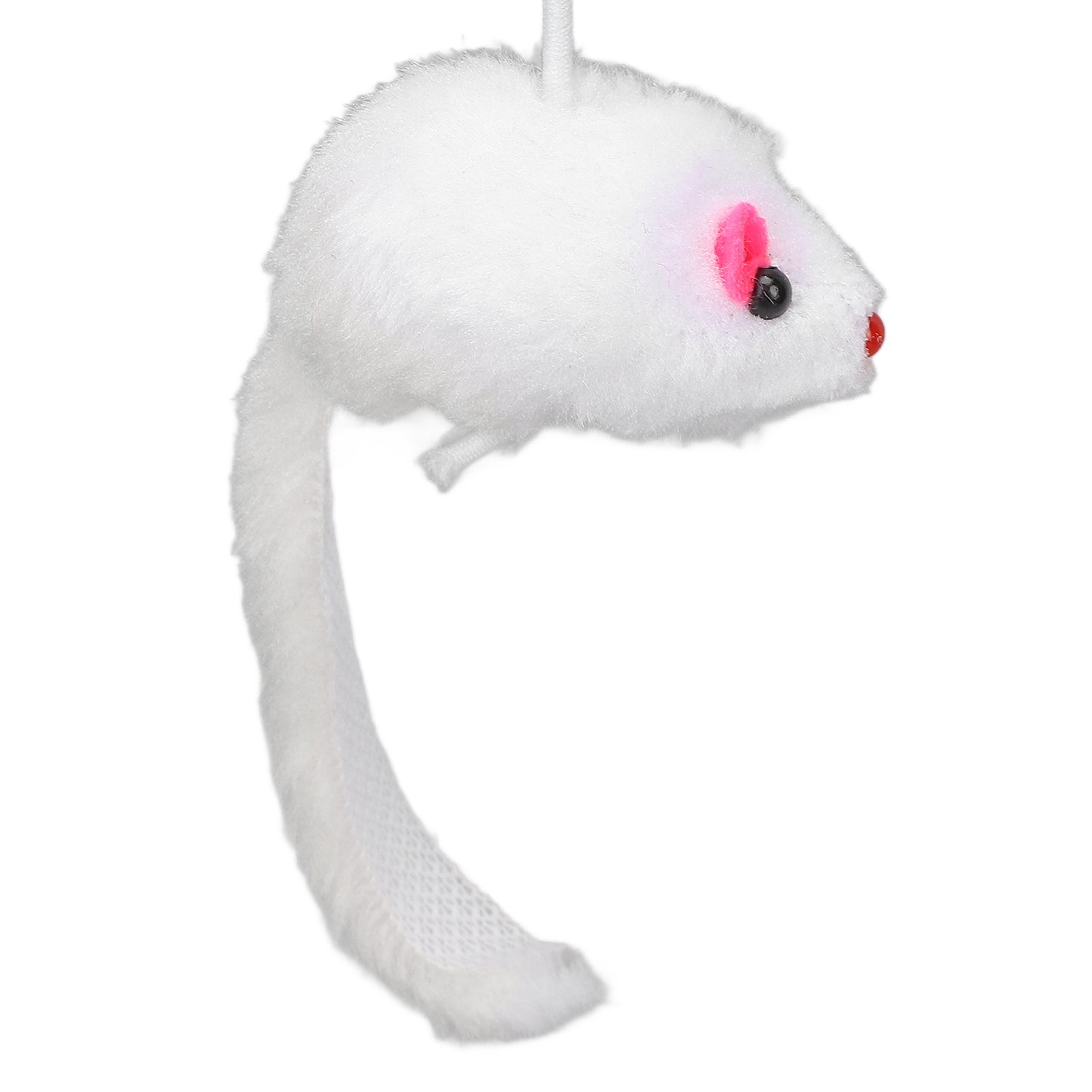 KFX-0291645 Interactive Cat Toy with Built-In Bell Ball and Plush Mouse Stick for Indoor Cats and Kittens