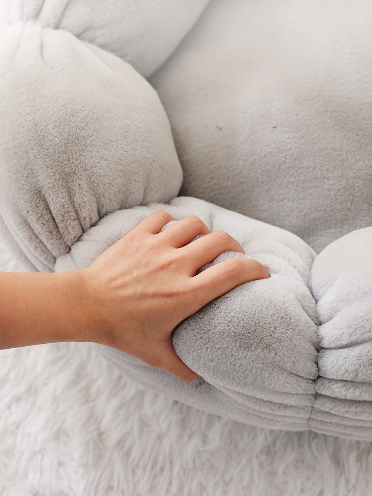 KFX-0294205 Cozy Rabbit Fleece Nest for Deep Sleep - Perfect for Cats and Dogs
