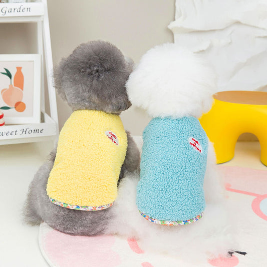KFX-0294333 Cozy Polyester Vest for Small Dogs - Autumn and Winter Wear in British Style