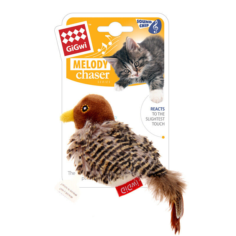 KFX-0294973 Interactive Sounding Mouse Toy with Imitated Rabbit Fur Material and Self-Sounding Feature