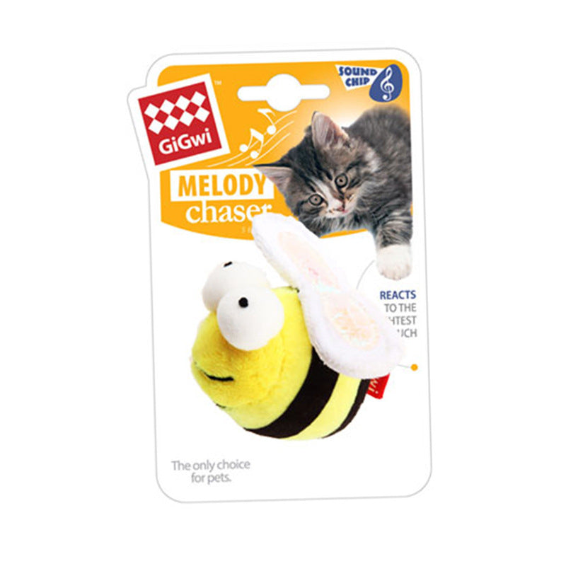 KFX-0294973 Interactive Sounding Mouse Toy with Imitated Rabbit Fur Material and Self-Sounding Feature