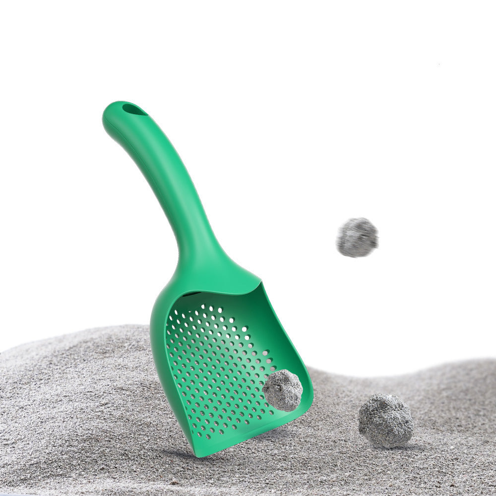 KFX-0295613 Lightweight Plastic Cat Litter Scoop - Durable Cleaning Tool for Easy Waste Removal