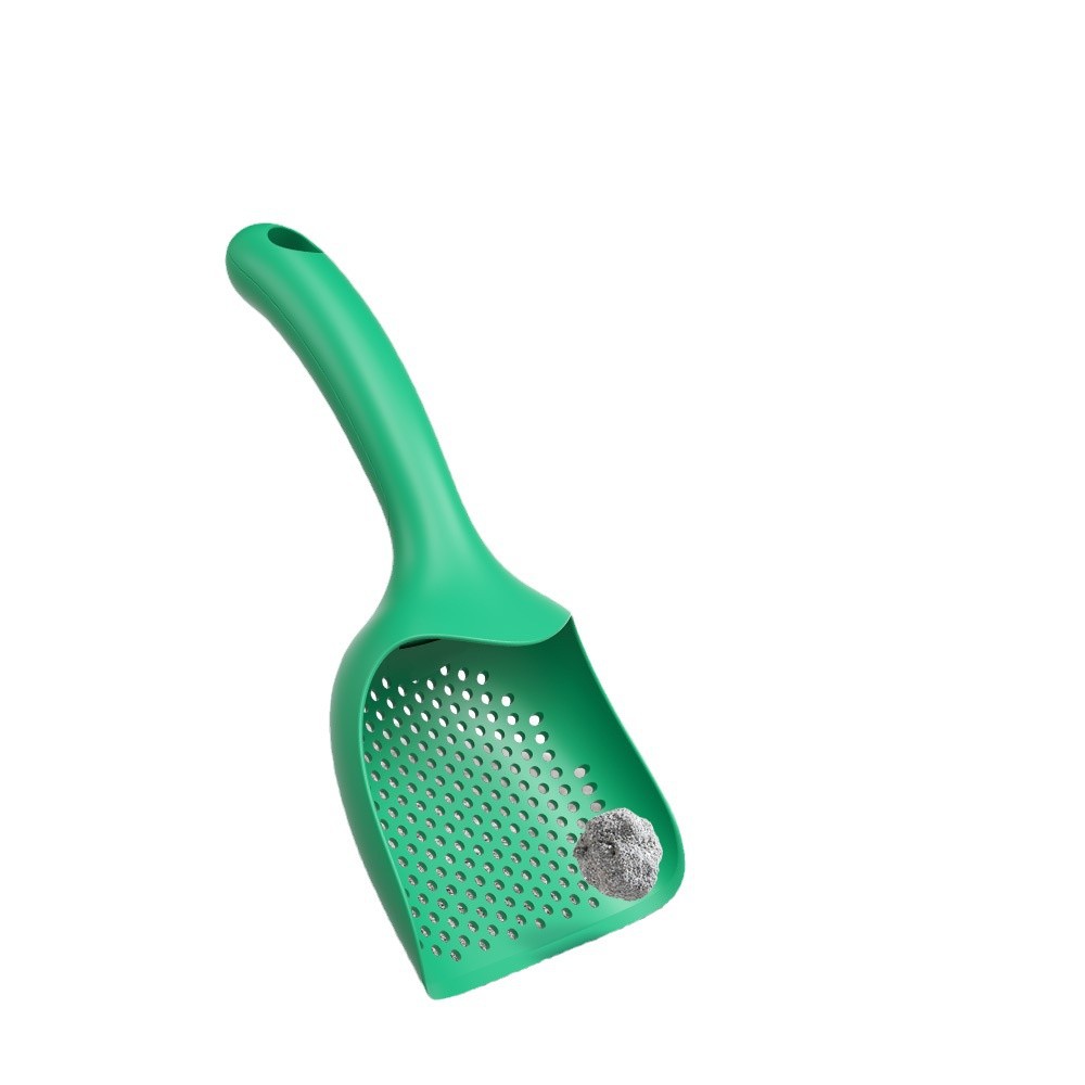 KFX-0295613 Lightweight Plastic Cat Litter Scoop - Durable Cleaning Tool for Easy Waste Removal