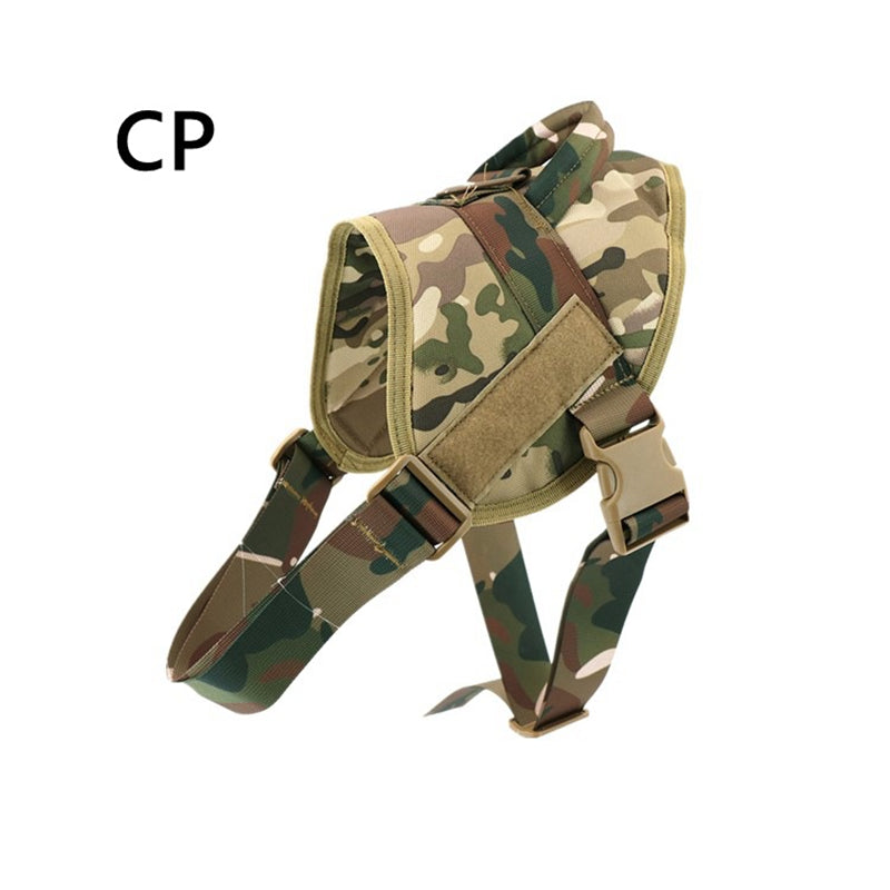 KFX-0299197 Lightweight Tactical Training Dog Vest, Waterproof Nylon K9 Chest Strap, Adjustable with Padded Lining