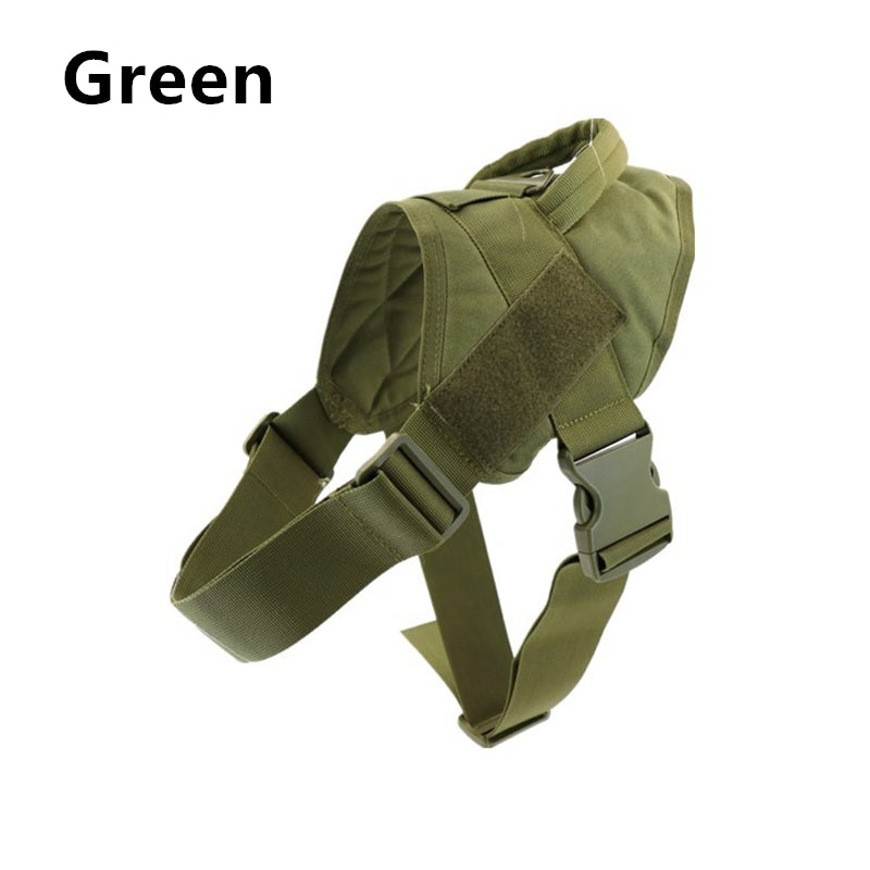 KFX-0299197 Lightweight Tactical Training Dog Vest, Waterproof Nylon K9 Chest Strap, Adjustable with Padded Lining