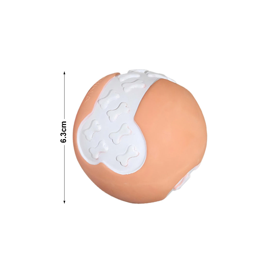 KFX-0304317 Durable Non-Toxic Dog Toy Balls for Chewing and Teeth Cleaning - 12 Pack High Bounce Rubber Balls