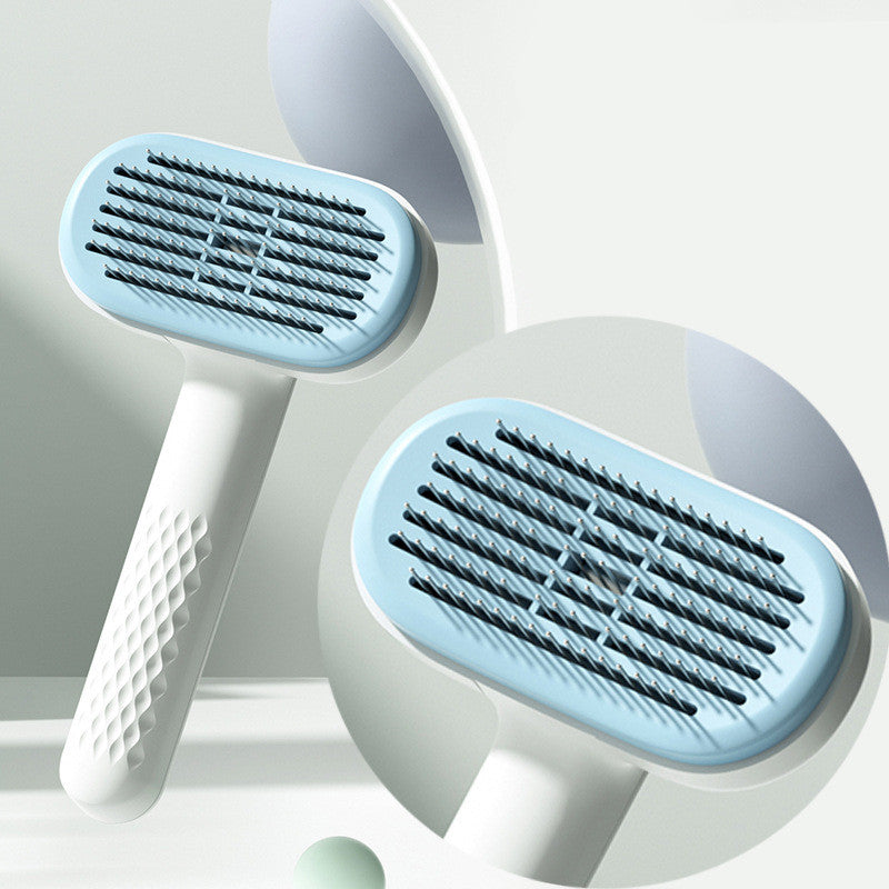 KFX-0307261 Pet Knot Hair Removal Comb with Round and Rubber Head, Multi-Color Options
