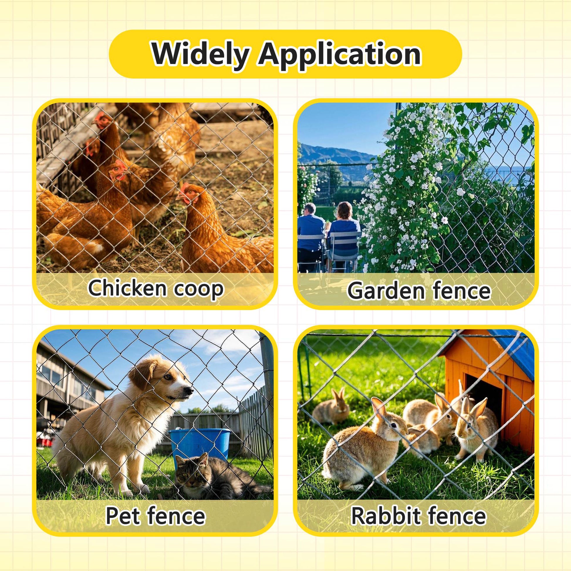 KFX-0318781 Heavy Zinc Coated Field Wire Fencing for Livestock Protection and Garden Use