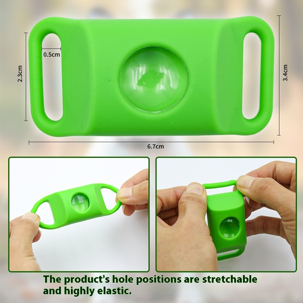 KFX-0319165 Pet Calm Anti-Stress Buckle for Dogs and Cats with Soothing Capsules and Silicone Stabilization Rings - Purple and Green Options Available