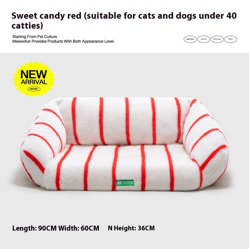 KFX-0321213 Cozy Removable and Washable Cat and Dog Sofa Nest Bed with Memory Foam and Moisture-Proof Base