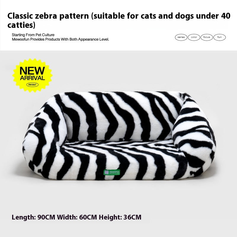 KFX-0321213 Cozy Removable and Washable Cat and Dog Sofa Nest Bed with Memory Foam and Moisture-Proof Base