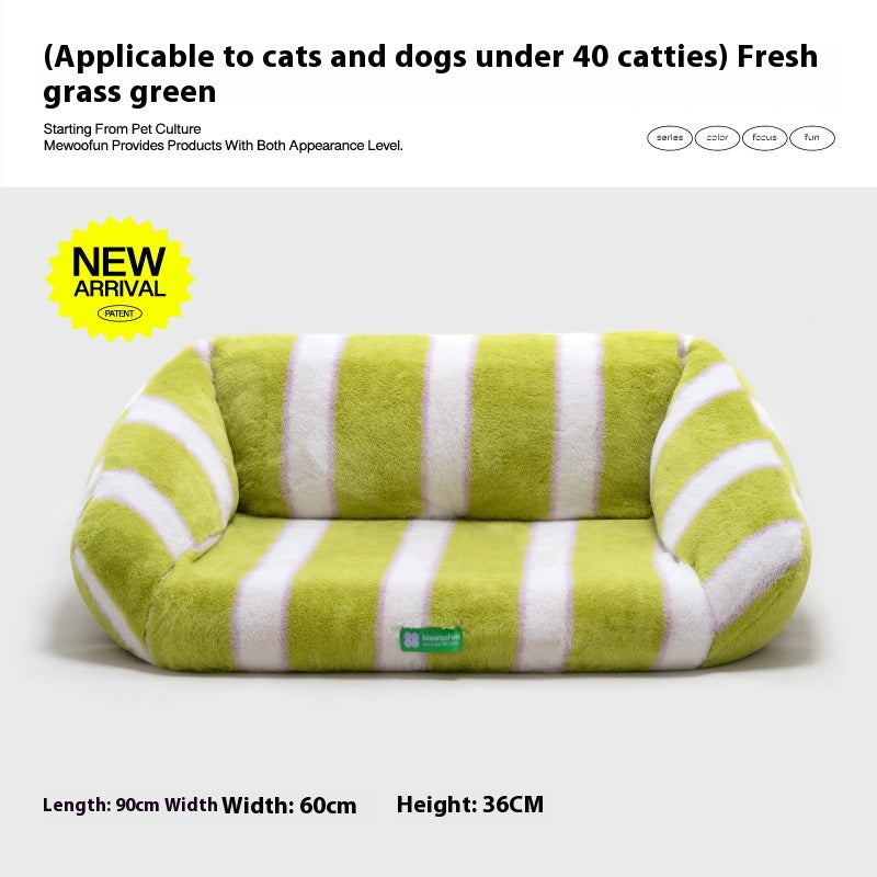 KFX-0321213 Cozy Removable and Washable Cat and Dog Sofa Nest Bed with Memory Foam and Moisture-Proof Base