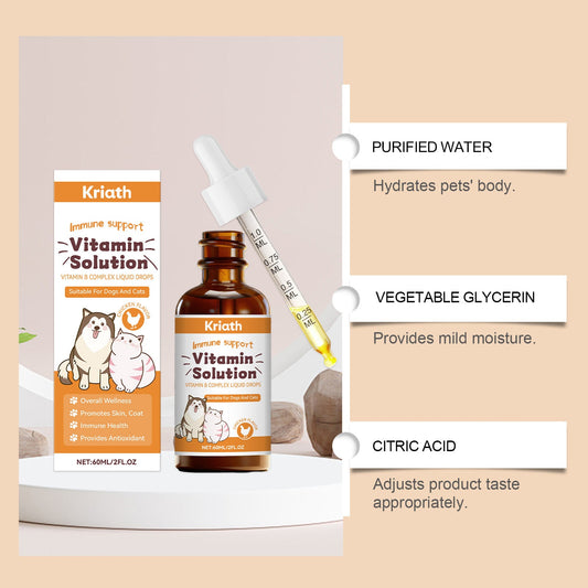 KFX-0323005 Pet Vitamin B Complex Nutritional Drops for Enhanced Health and Vitality