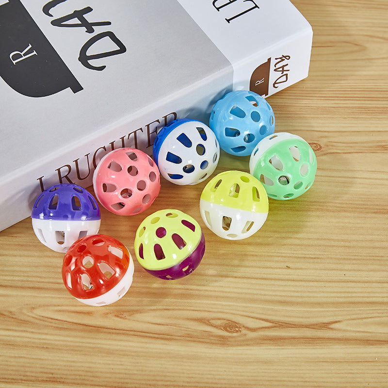 KFX-0324541 Interactive Cat Toy with Hollow Plastic Bell for Engaging Playtime