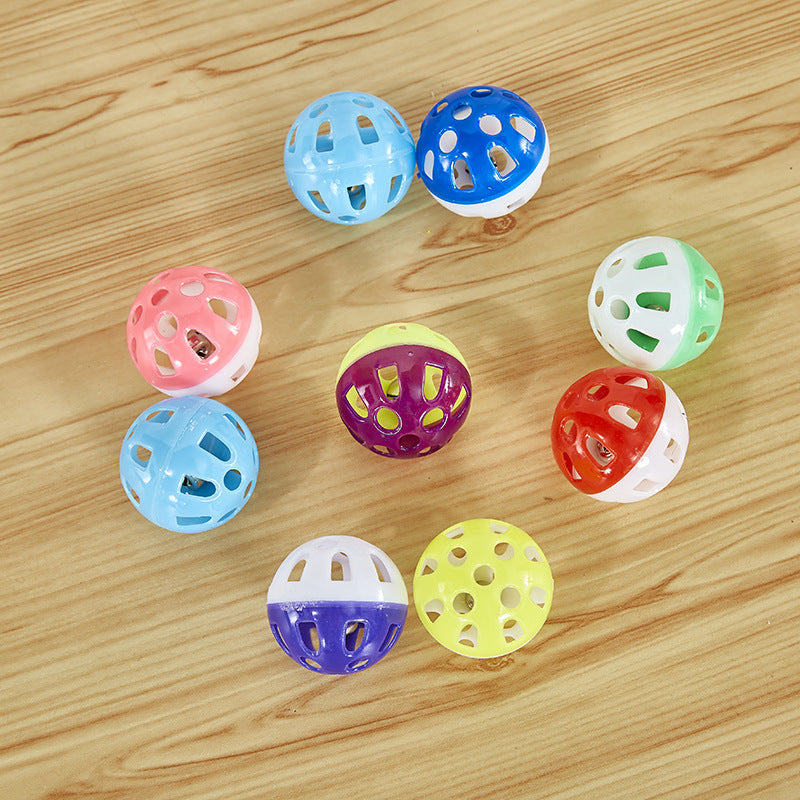 KFX-0324541 Interactive Cat Toy with Hollow Plastic Bell for Engaging Playtime