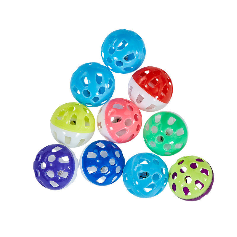 KFX-0324541 Interactive Cat Toy with Hollow Plastic Bell for Engaging Playtime