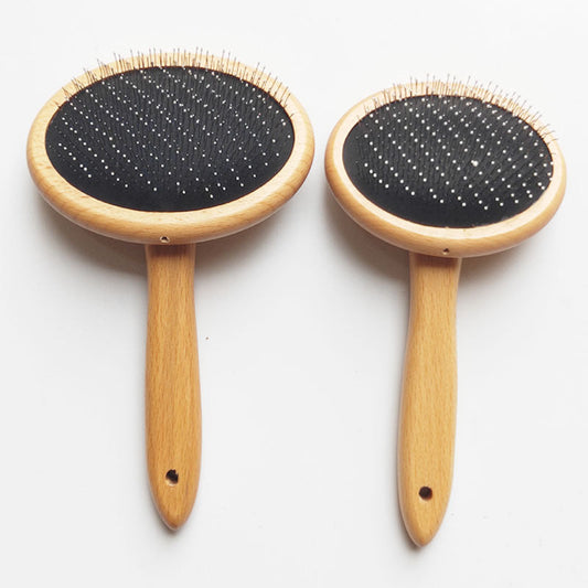 KFX-0328509 Round Bead Needle Comb for Beauty Care - Stainless Steel, Small & Large Sizes Available