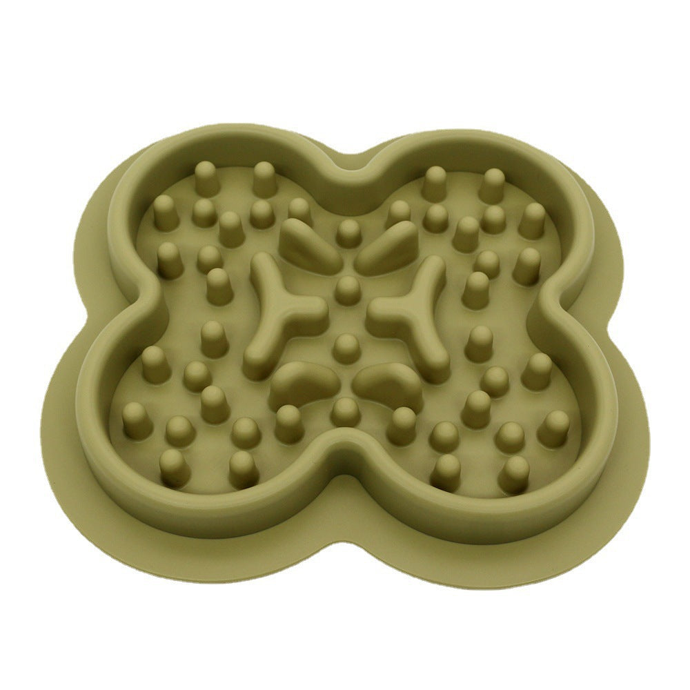 KFX-0328893 Silicone Slow-Feeding Bowl for Dogs and Cats – Non-Slip Design in Multiple Colors and Shapes