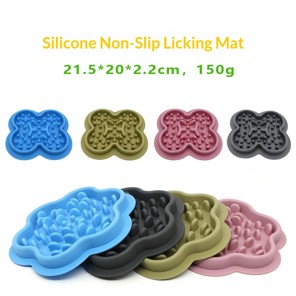 KFX-0328893 Silicone Slow-Feeding Bowl for Dogs and Cats – Non-Slip Design in Multiple Colors and Shapes