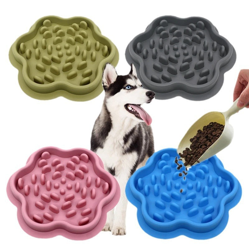 KFX-0328893 Silicone Slow-Feeding Bowl for Dogs and Cats – Non-Slip Design in Multiple Colors and Shapes