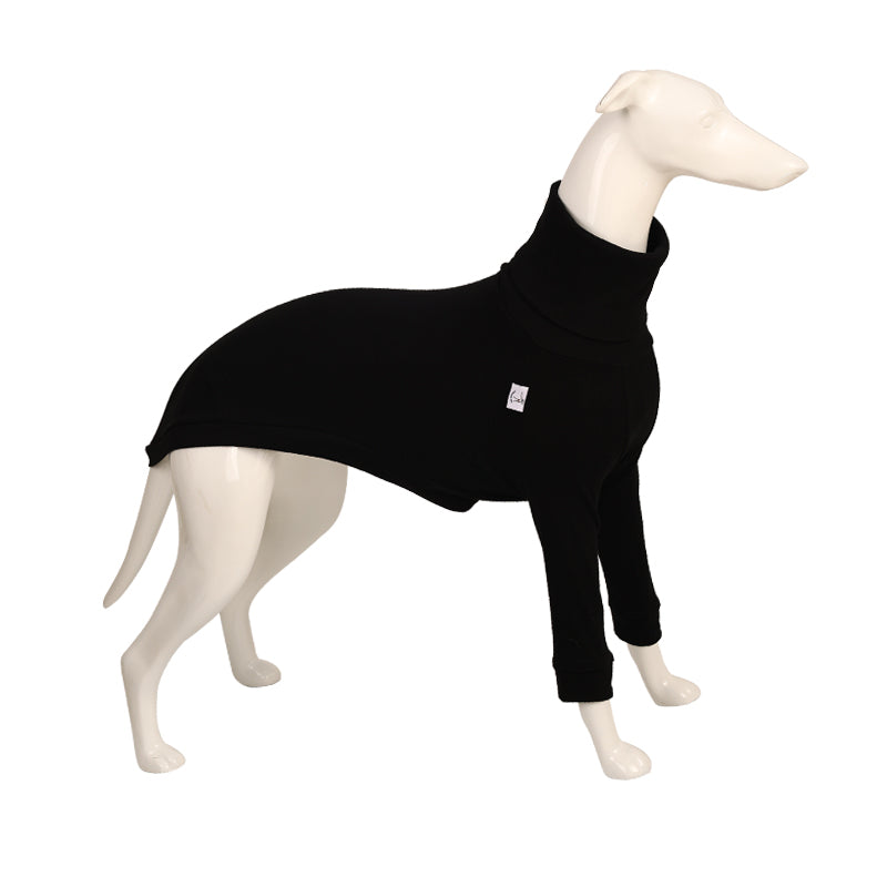 KFX-0329277 High Neck Pure Cotton Dog Shirt in Yellow, Pink, Gray, and Black