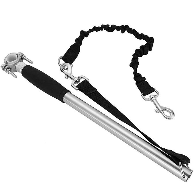 KFX-0332477 Stainless Steel Bicycle Leash for Walking Dogs, 46x2.2CM