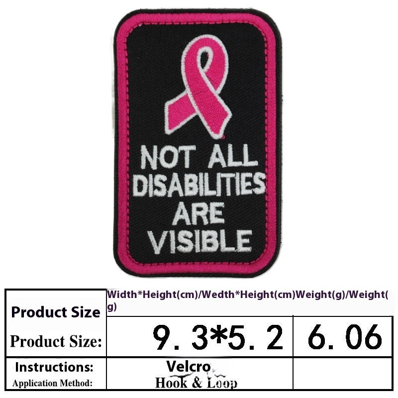 KFX-0334525 Embroidered Velcro Patch for Pet Accessories - Customizable Decorative Sticker