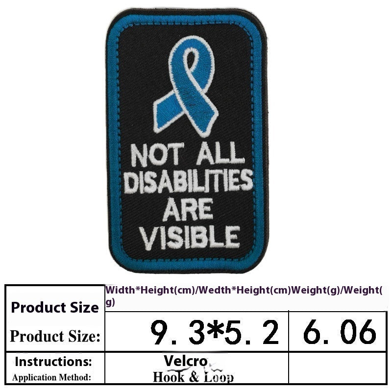 KFX-0334525 Embroidered Velcro Patch for Pet Accessories - Customizable Decorative Sticker