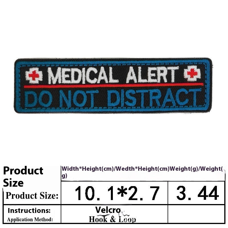 KFX-0334525 Embroidered Velcro Patch for Pet Accessories - Customizable Decorative Sticker