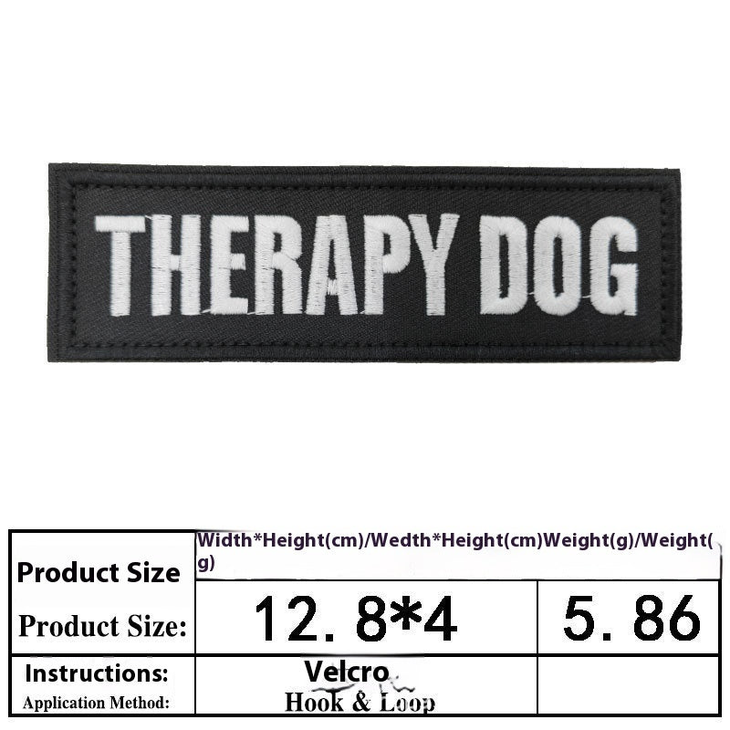 KFX-0334525 Embroidered Velcro Patch for Pet Accessories - Customizable Decorative Sticker