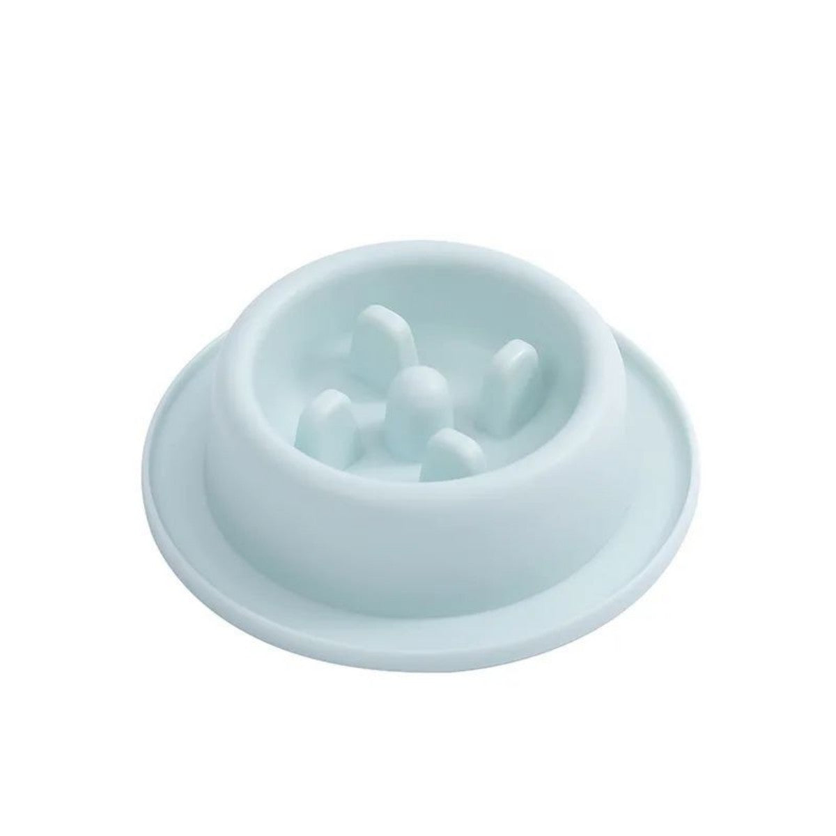 KFX-0334653 Slow Feed Bowl for Pets - Anti-Choking, Non-Slip, Durable PP Material, 17cm x 4.5cm, Multiple Colors Available